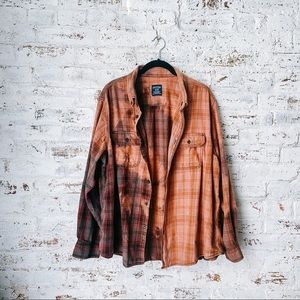 Hand Bleached Flannel - Oversized (Men’s XL)